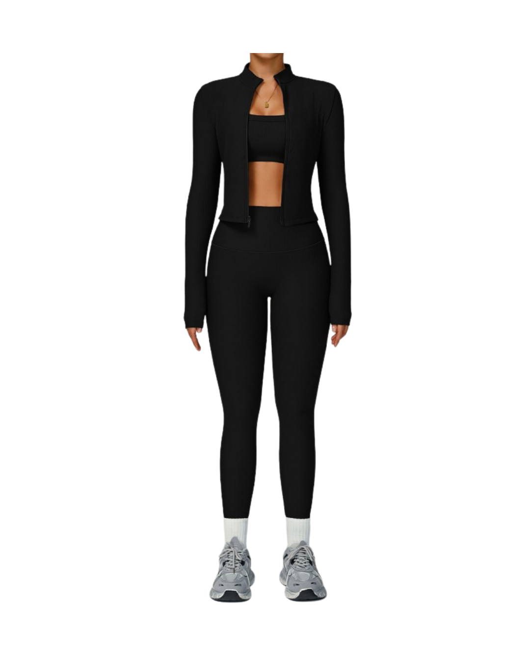 REFINE RIBBED LEGGINGS